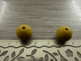 Silikonihelmi, 12mm, oliivinvihreä, 1kpl