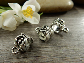 Riipuspidike, 11x6mm, kromi, 1kpl