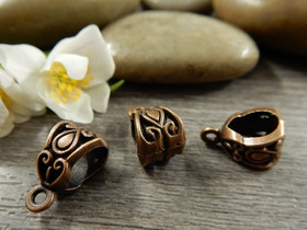 Riipuspidike, 13x8mm, kupari, 1kpl