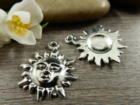 Aurinkoriipus, 21x17mm, kromi, 1kpl 