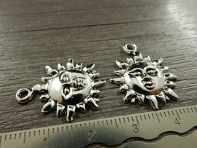 Aurinkoriipus, 21x17mm, kromi, 1kpl 