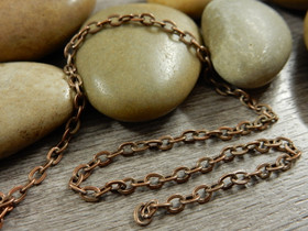 Ankkuriketju, 4x2.7x0,7mm, kupari, 1m