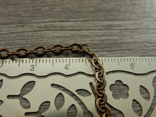 Ankkuriketju, 4x2.7x0,7mm, kupari, 1m