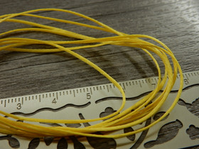 Vahattu nauha, 1mm, keltainen, 1m
