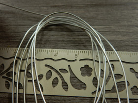 Alumiinilanka, 0.8mm, hopea, 1m