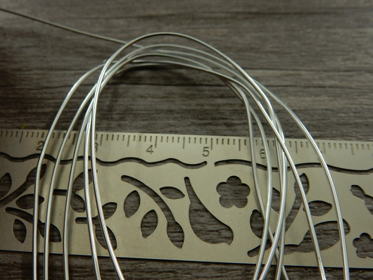 Alumiinilanka, 0.8mm, hopea, 1m