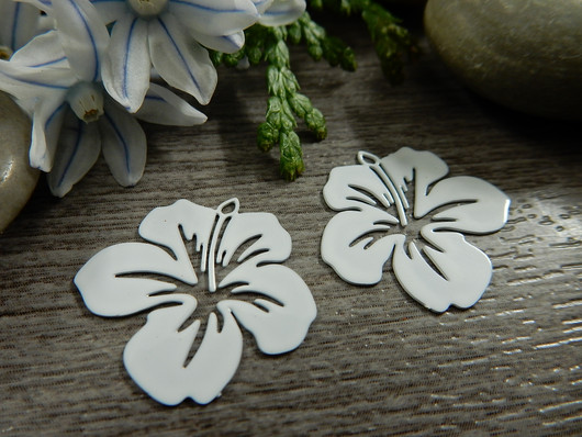 Kukkariipus, 19x20mm, valkoinen, 1kpl