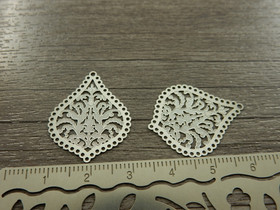 Pisarariipus/linkki, 27x21mm, kromi, 1kpl