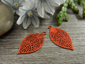 Lehtiriipus 19x10mm, oranssi, 1kpl