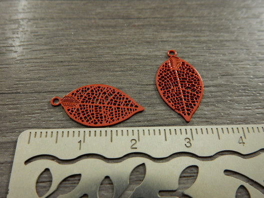 Lehtiriipus 19x10mm, oranssi, 1kpl