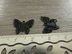 Perhonenriipus, 12x14mm, musta, 1kpl