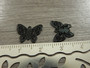 Perhonenriipus, 12x14mm, musta, 1kpl