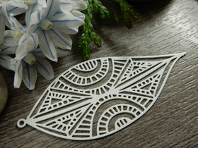 Kuvioriipus, 58x25mm, valkoinen, 1kpl