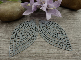 Kuvioriipus, 45x24mm, harmaa, 1kpl