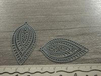 Kuvioriipus, 45x24mm, harmaa, 1kpl