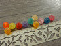 Akryyllihelmi huurre, 8mm, mixväri, 20kpl