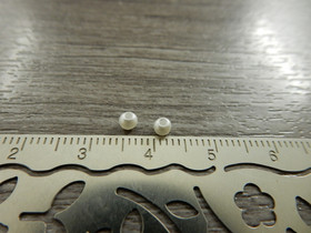 Akryylihelmi, 3mm, valkoinen, 50kpl