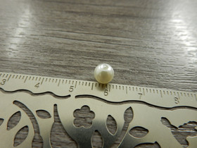 Akryylihelmi, 6mm, luonnonvalkoinen, 20kpl