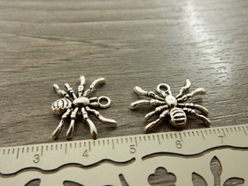 Hämähäkkiriipus, 19x14mm, kromi, 1kpl