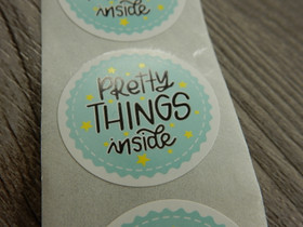 Pretty things inside tarra, 25mm, turkoosi, 10kpl