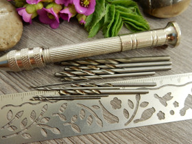 Käsipora, 9cm/ terät 0.3mm-3mm, 1kpl