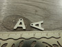 A-kirjainriipus, 11x9mm, rst, 1kpl