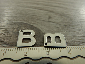 B-kirjainriipus, 11x9mm, rst, 1kpl