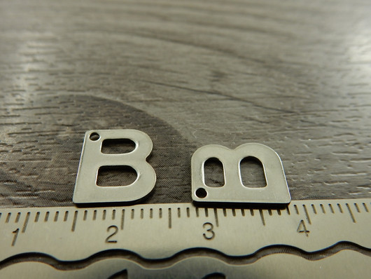 B-kirjainriipus, 11x9mm, rst, 1kpl