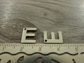 E-kirjainriipus, 11x9mm, rst, 1kpl