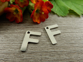 F-kirjainriipus, 11x9mm, rst, 1kpl