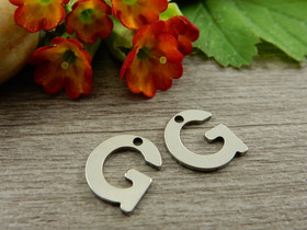 G-kirjainriipus, 11x9mm, rst, 1kpl