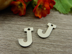 J-kirjainriipus, 11x9mm, rst, 1kpl