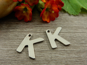 K-kirjainriipus, 11x9mm, rst, 1kpl