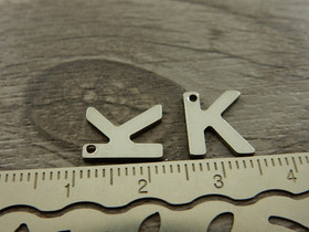 K-kirjainriipus, 11x9mm, rst, 1kpl