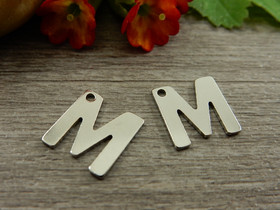 M-kirjainriipus, 11x9mm, rst, 1kpl