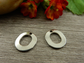 O-kirjainriipus, 11x9mm, rst, 1kpl