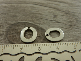 O-kirjainriipus, 11x9mm, rst, 1kpl