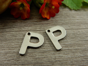 P-kirjainriipus, 11x9mm, rst, 1kpl