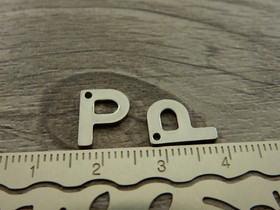 P-kirjainriipus, 11x9mm, rst, 1kpl