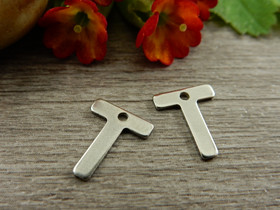 T-kirjainriipus, 11x9mm, rst, 1kpl