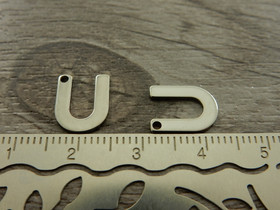 U-kirjainriipus, 11x9mm, rst, 1kpl