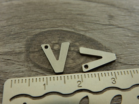 V-kirjainriipus, 11x9mm, rst, 1kpl