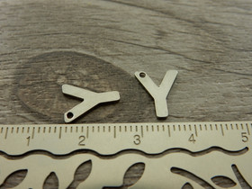 Y-kirjainriipus, 11x9mm, rst, 1kpl