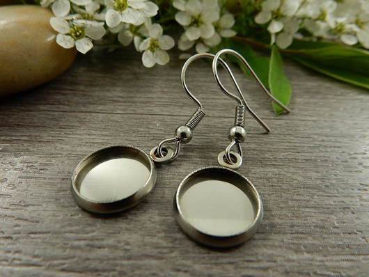 Korvakorukoukku 10mm kapussille, rst, 1pari