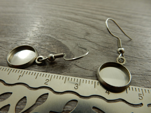 Korvakorukoukku 10mm kapussille, rst, 1pari