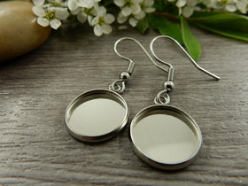 Korvakorukoukku 12mm kapussille, rst, 1pari