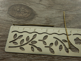 Korupiikki tasapää, 35x0.6mm, pronssi, 100kpl