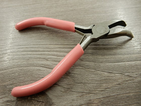 Kaarevapäiset korupihdit, 12cm, sileä, vaaleanpunainen, 1kpl