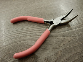 Kaarevapäiset korupihdit, 12cm, sileä, vaaleanpunainen, 1kpl