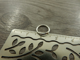 Välirengas, 10x1mm, avattava, kirkashopea, 20kpl